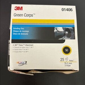 3M Green Corps Grinding Disc - Green